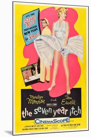 The Seven Year Itch, 1955-null-Mounted Giclee Print