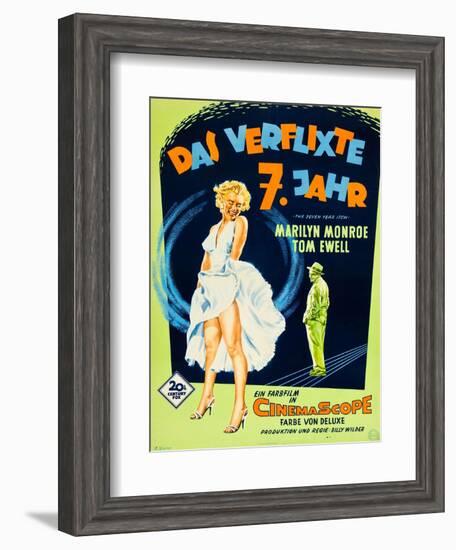 The Seven Year Itch, (aka Das Verflixte 7 Jahr), Marilyn Monroe, Tom Ewell, 1955-null-Framed Art Print