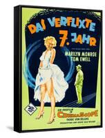 The Seven Year Itch, (aka Das Verflixte 7 Jahr), Marilyn Monroe, Tom Ewell, 1955-null-Framed Stretched Canvas