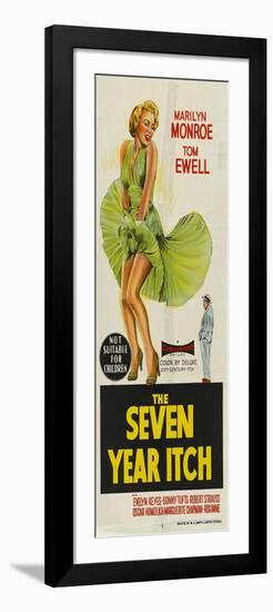 The Seven Year Itch, Australian Movie Poster, 1955-null-Framed Art Print