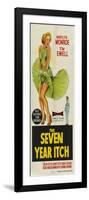 The Seven Year Itch, Australian Movie Poster, 1955-null-Framed Art Print