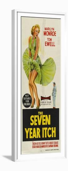 The Seven Year Itch, Australian Movie Poster, 1955-null-Framed Art Print