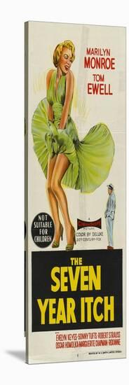 The Seven Year Itch, Australian Movie Poster, 1955-null-Stretched Canvas