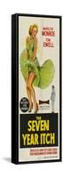 The Seven Year Itch, Australian Movie Poster, 1955-null-Framed Stretched Canvas