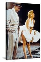 The Seven Year Itch by Billy Wilder with Tom Ewell, Marilyn Monroe, 1955-null-Stretched Canvas