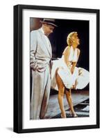 The Seven Year Itch by Billy Wilder with Tom Ewell, Marilyn Monroe, 1955-null-Framed Photo