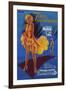 The Seven Year Itch, French Movie Poster, 1955-null-Framed Art Print