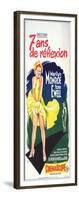 The Seven Year Itch, French Movie Poster, 1955-null-Framed Art Print