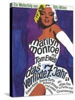 The Seven Year Itch, German Movie Poster, 1955-null-Stretched Canvas