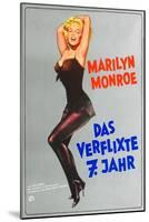 The Seven Year Itch, German Movie Poster, 1955-null-Mounted Art Print