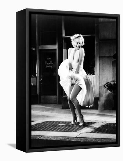 The Seven Year Itch, Marilyn Monroe, 1955-null-Framed Stretched Canvas