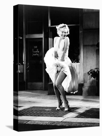 The Seven Year Itch, Marilyn Monroe, 1955-null-Stretched Canvas