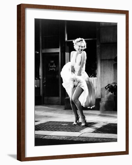 The Seven Year Itch, Marilyn Monroe, 1955-null-Framed Photo