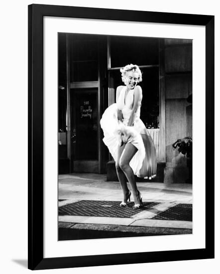 The Seven Year Itch, Marilyn Monroe, 1955-null-Framed Photo