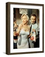 The Seven Year Itch, Marilyn Monroe, Tom Ewell, 1955-null-Framed Photo