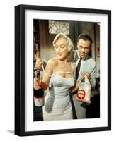 The Seven Year Itch, Marilyn Monroe, Tom Ewell, 1955-null-Framed Photo