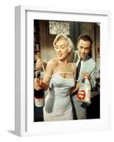 The Seven Year Itch, Marilyn Monroe, Tom Ewell, 1955-null-Framed Photo