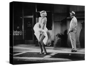 The Seven Year Itch, Marilyn Monroe, Tom Ewell, 1955-null-Stretched Canvas