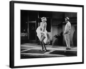 The Seven Year Itch, Marilyn Monroe, Tom Ewell, 1955-null-Framed Photo