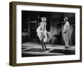 The Seven Year Itch, Marilyn Monroe, Tom Ewell, 1955-null-Framed Photo