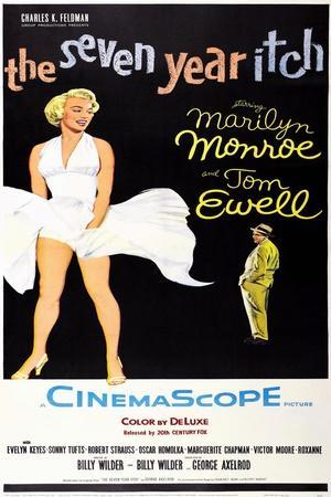 MARILYN MONROE 11 X 17 HIGH GLOSS MOVIE POSTER SEVEN YEAR ITCH COLLECTORS ITEM