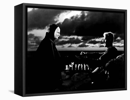 The Seventh Seal, Bengt Ekerot, Max Von Sydow, 1957-null-Framed Stretched Canvas