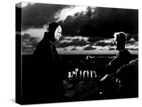 The Seventh Seal, Bengt Ekerot, Max Von Sydow, 1957-null-Stretched Canvas