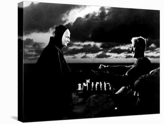 The Seventh Seal, Bengt Ekerot, Max Von Sydow, 1957-null-Stretched Canvas