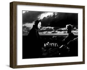 The Seventh Seal, Bengt Ekerot, Max Von Sydow, 1957-null-Framed Photo