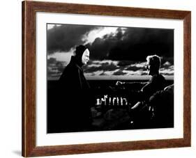 The Seventh Seal, Bengt Ekerot, Max Von Sydow, 1957-null-Framed Photo