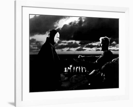 The Seventh Seal, Bengt Ekerot, Max Von Sydow, 1957-null-Framed Photo