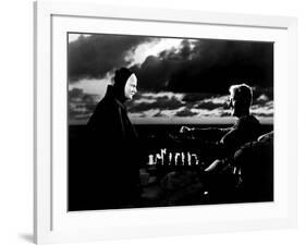 The Seventh Seal, Bengt Ekerot, Max Von Sydow, 1957-null-Framed Photo