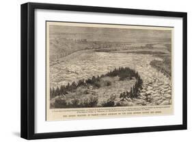 The Severe Weather in France, Great Ice-Block on the Loire Between Saumur and Angers-null-Framed Giclee Print