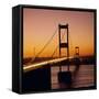 The Severn Bridge at Sunset, England, UK-Roy Rainford-Framed Stretched Canvas