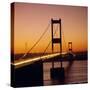 The Severn Bridge at Sunset, England, UK-Roy Rainford-Stretched Canvas