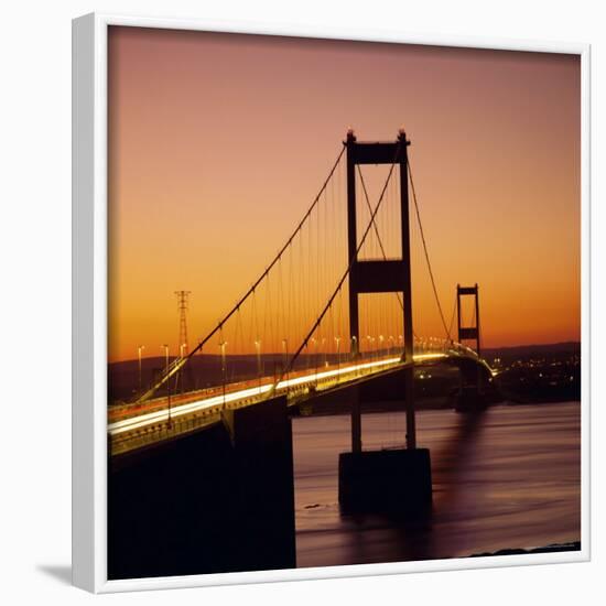 The Severn Bridge at Sunset, England, UK-Roy Rainford-Framed Photographic Print