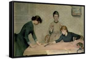 The Sewing Class-Alix d' Anethan-Framed Stretched Canvas