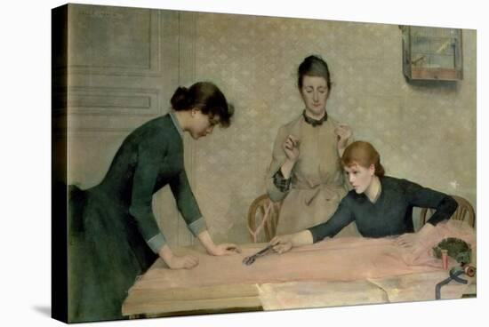 The Sewing Class-Alix d' Anethan-Stretched Canvas