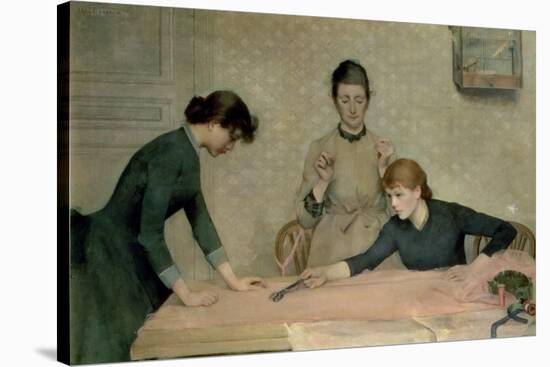 The Sewing Class-Alix d' Anethan-Stretched Canvas