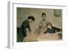 The Sewing Class-Carl Frederic Aagaard-Framed Giclee Print