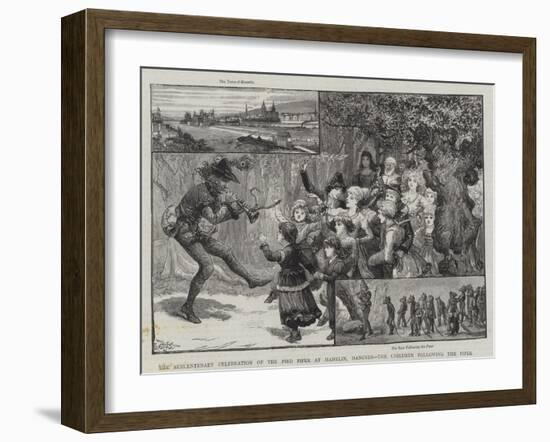 The Sexcentenary Celebration of the Pied Piper at Hamelin-Charles Joseph Staniland-Framed Premium Giclee Print