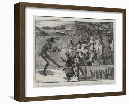 The Sexcentenary Celebration of the Pied Piper at Hamelin-Charles Joseph Staniland-Framed Giclee Print