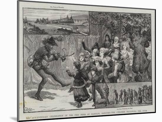 The Sexcentenary Celebration of the Pied Piper at Hamelin-Charles Joseph Staniland-Mounted Giclee Print