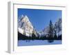 The Sexten Sundial, Valley Fischleintal, Sexten Dolomites, Italy-Martin Zwick-Framed Photographic Print