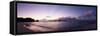 The Seychelles, Evening Mood, View to Praslin, Panorama-Catharina Lux-Framed Stretched Canvas