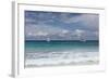 The Seychelles, La Digue, Anse Coco, Two Catamaran Yachtsmen-Catharina Lux-Framed Photographic Print