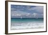 The Seychelles, La Digue, Anse Coco, Two Catamaran Yachtsmen-Catharina Lux-Framed Photographic Print