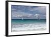 The Seychelles, La Digue, Anse Coco, Two Catamaran Yachtsmen-Catharina Lux-Framed Photographic Print