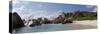 The Seychelles, La Digue, Beach, Rocks, Anse Marron, Panorama-Catharina Lux-Stretched Canvas