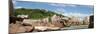 The Seychelles, La Digue, Beach, Rocks, Anse Marron, Panorama-Catharina Lux-Mounted Photographic Print